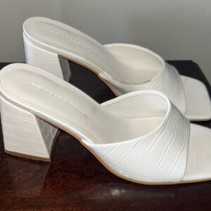 Princess Polly White Women's Heeled Shoes (size 7)